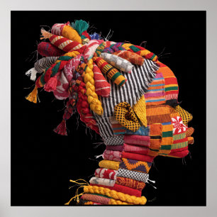 Affiche célébrant les femmes noires colorées