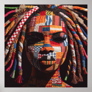 Affiche célébrant les femmes noires colorées