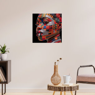 Affiche Célébrant les Femmes Noires Colorées