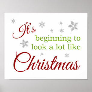 Affiche C'est bientôt Noël