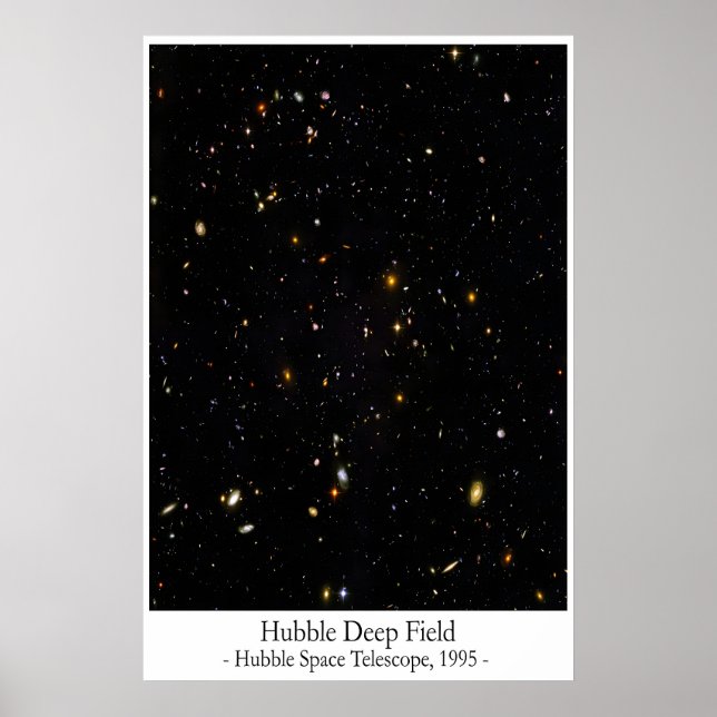 Affiche Champ Profond de Hubble - Espace Iconique  (Devant)