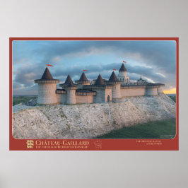 Affiche CHÂTEAU-GAILLARD - Felswand, im Morgengrau Poster