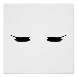 Affiche chic moderne de cils