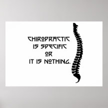 Affiche chiropratique spécifique Imprimer. De nomb