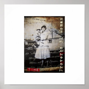 Affiche chrétienne vintage d'art