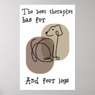 Affiche citation pour amateurs de chiens