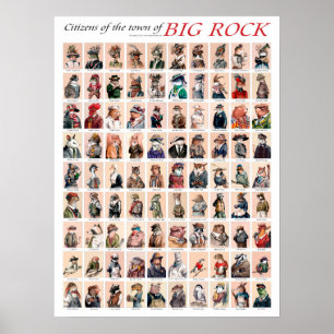 Affiche citoyenne de la ville de Big Rock