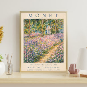 Affiche Claude Monet, Le Jardin de l'Artiste