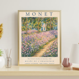 Affiche Claude Monet, Le Jardin de l'Artiste
