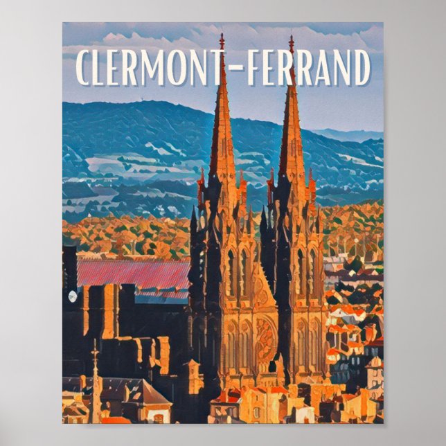 Affiche Clermont-Ferrand Photo Vintage  Poster (Vorne)