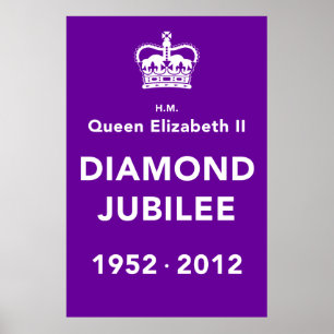 Affiche commémorative de jubilé de diamant