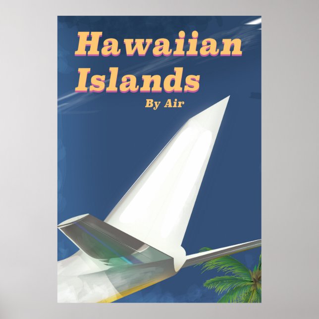 Affiche commerciale des îles Hawaii (Devant)