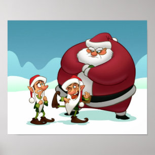 Affiche contrariée d'elfes