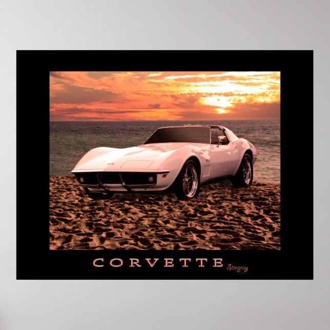 Affiche Corvette Stingray (Devant)