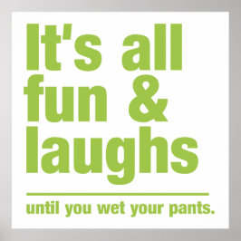 Affiche couleur personnalisée FUN & LAUGHS