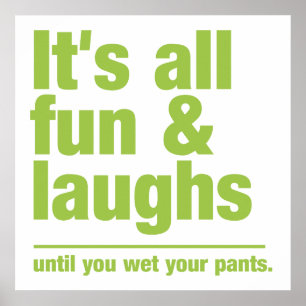 Affiche couleur personnalisée FUN & LAUGHS