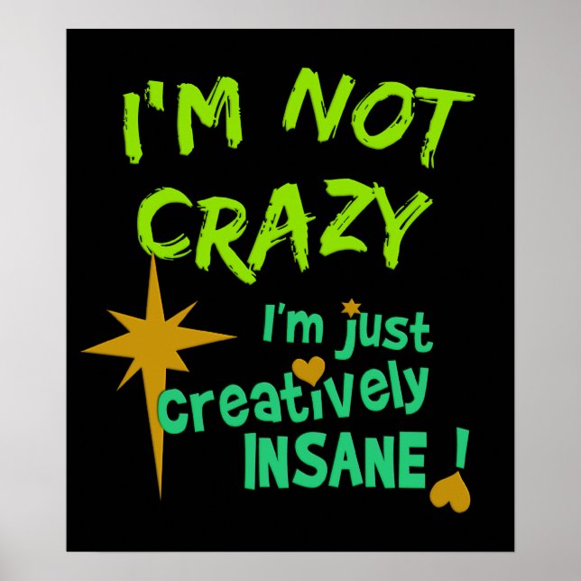 Affiche créative et folle (Devant)