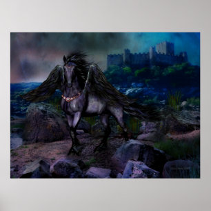 Affiche crépusculaire de splendeur