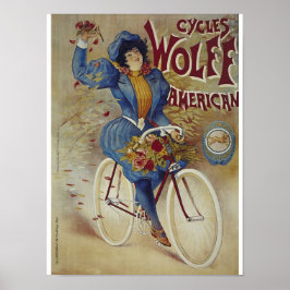 Affiche Cycles Wolff American Bicycle