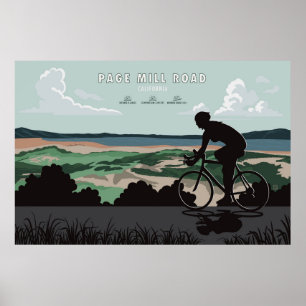 Affiche cycliste de Page Mill Road