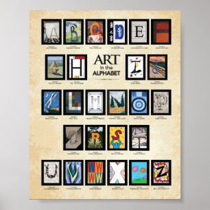 Affiche d'ABC : Art dans l'alphabet