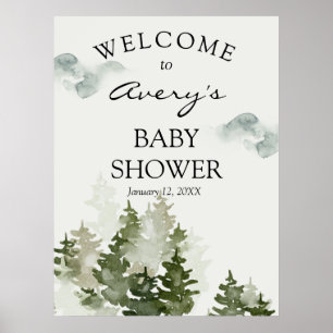 Affiche d'Affiche de bienvenue Woodland Winter