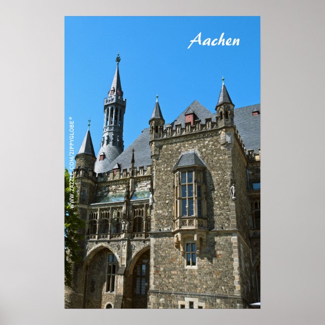 Affiche d'Aix-la-Chapelle (Devant)