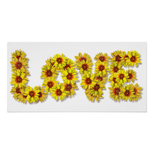Affiche d'amour Tournesol