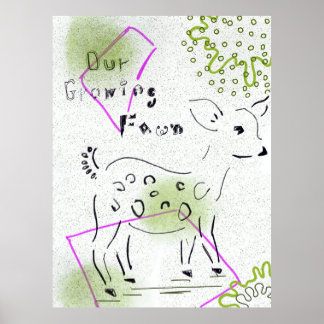 AFFICHE D'ANIMAL DE SAFARI DE NURSERY BOHO