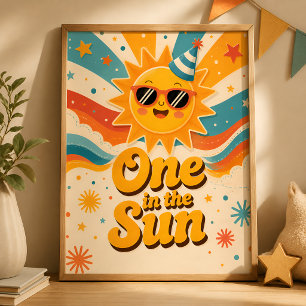 Affiche d'anniversaire One in the Sun