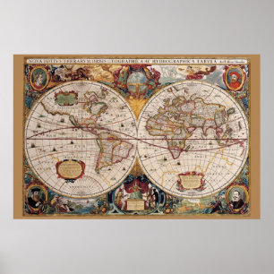 Affiche d'antan du monde 36 x 24