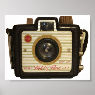 Affiche d'appareil-photo de "brownie" de vieille