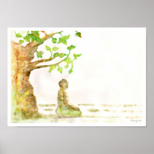 Affiche d'arbre de Bodhi