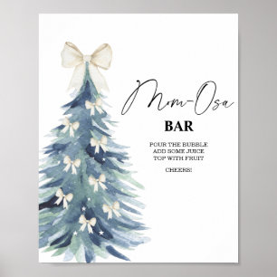 Affiche d'arbre d'hiver Mon-osa bar