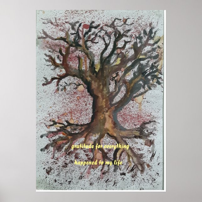affiche d'arbre sec (Devant)