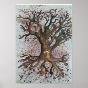 affiche d'arbre sec