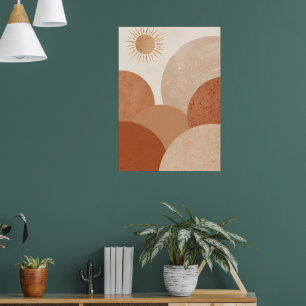 Affiche d'arche de soleil du désert Art mural bo
