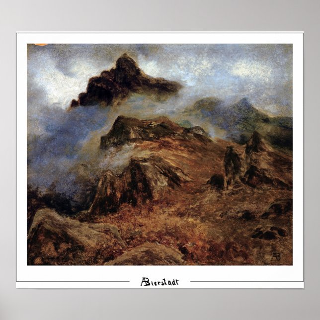 Affiche d'art Albert Bierstadt Zedign #20 (Devant)