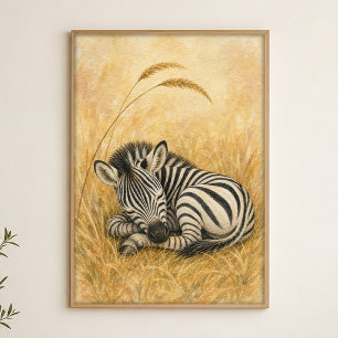 Affiche d'art aquarelle fantaisiste représentant u