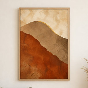 Affiche d'art bohème gouache Dune Sweep