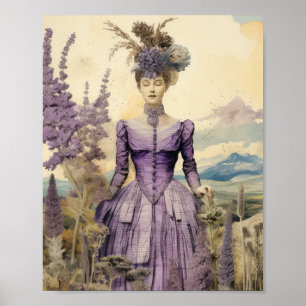 Affiche d'art céleste mystique Bohème sorcière
