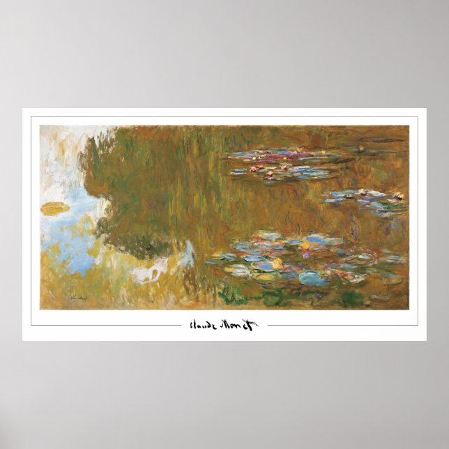 Affiche d'art Claude Monet Zedign #39 (Devant)