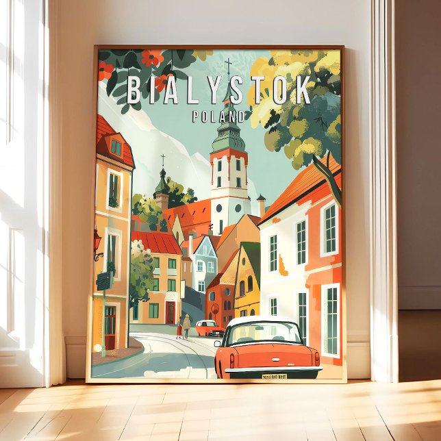 Affiche d'art de Bialystok Pologne, Impression d'a (Créateur téléchargé)