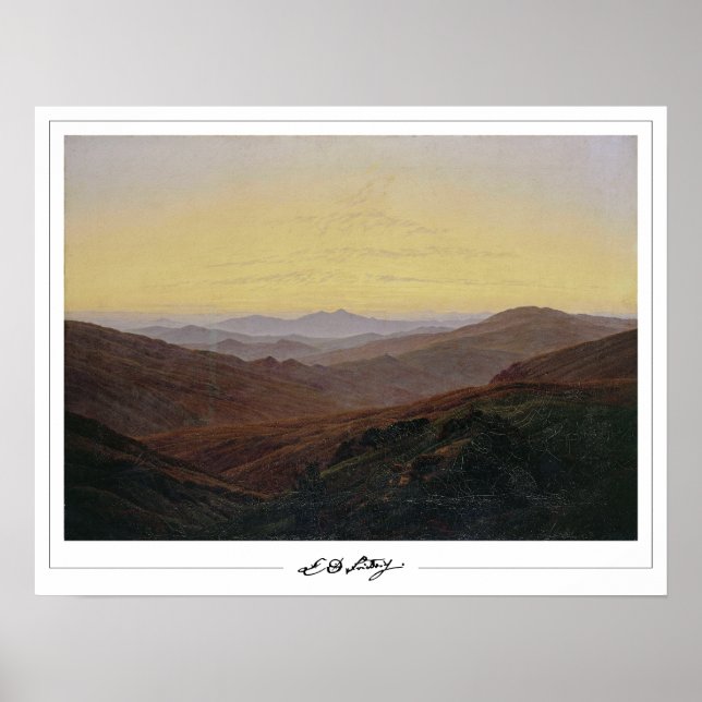 Affiche d'art de Caspar David Friedrich Zedign #12 (Devant)