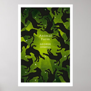 Affiche d'art de couverture de livre Animal Farm G