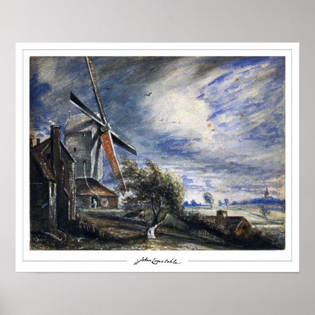 Affiche d'art de John Constable Zedign #243-2 (Devant)