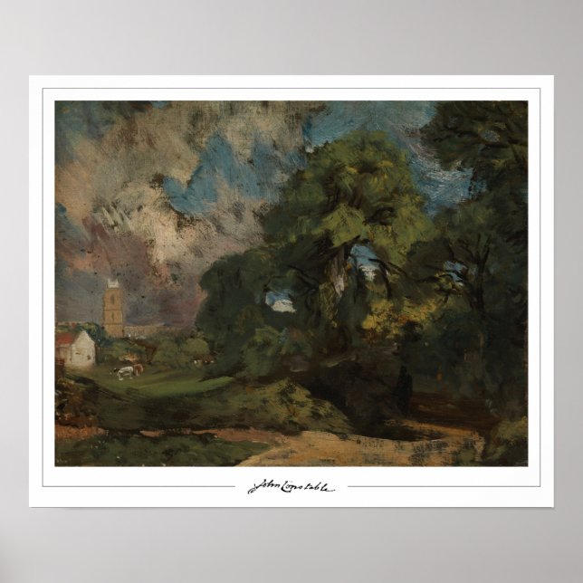 Affiche d'art de John Constable Zedign #245-2 (Devant)