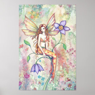 Affiche d'art de la Fleur de Fée de Couleur Infini