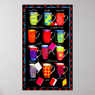 Affiche d'art de la Mug Slang Café