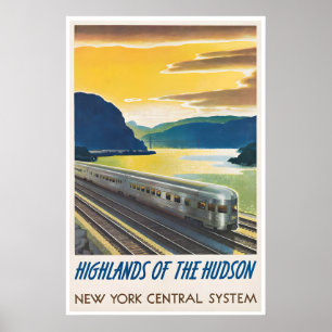 Affiche d'art de locomotive de chemin de fer Train